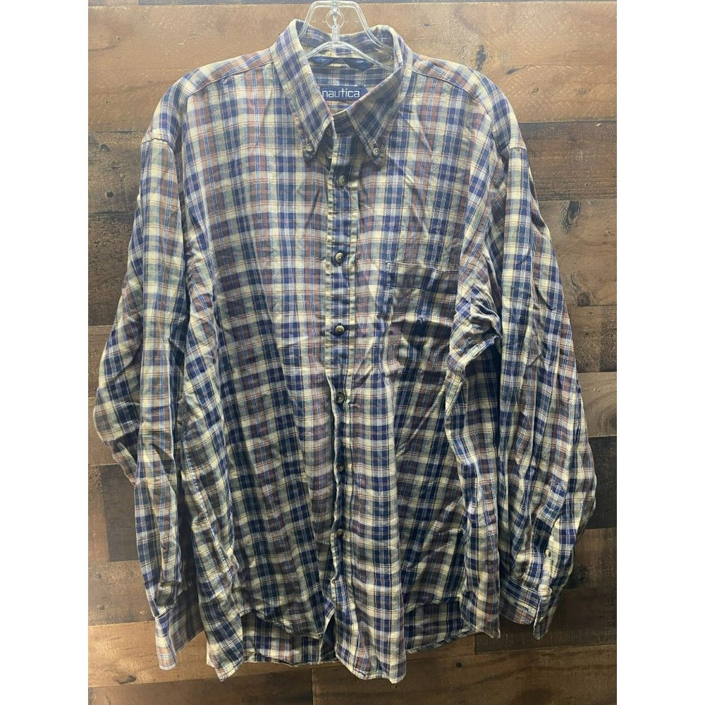 Nautica‎ Men's Long Sleeve Button Up Size Large